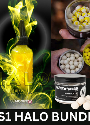 CC Moore NS1 HALO Booster Liquid Bundle. Halo Liquid + Popups + Coating
