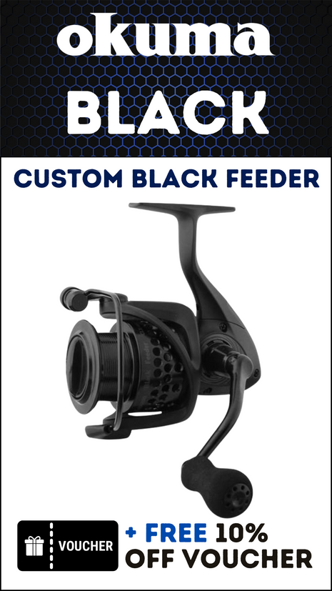 Okuma Custom Black Feeder Reel – Accuracy, Distance, and Power