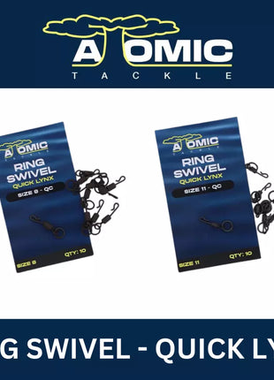 Atomic Tackle Ring Swivel Quick Lynx - Sizes 8QC & 11QC