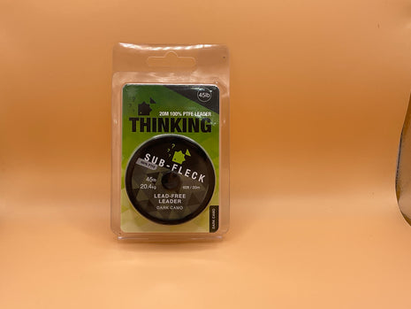 Thinking angling sub fleck lead free leader 20m (dark camo) by Billing Tackle