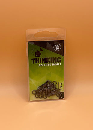 Thinking anglers size 8 ring swivels by Billing Tackle