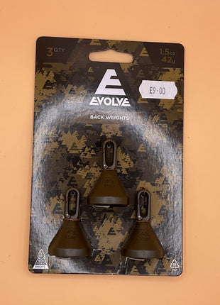 Evolve back weights 1.5oz by Billing Tackle
