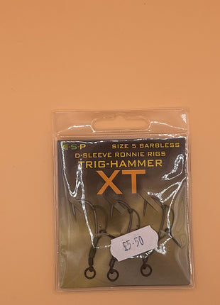 Esp trig hammer xt Ronnie rigs barbed barbless (5) by Billing Tackle