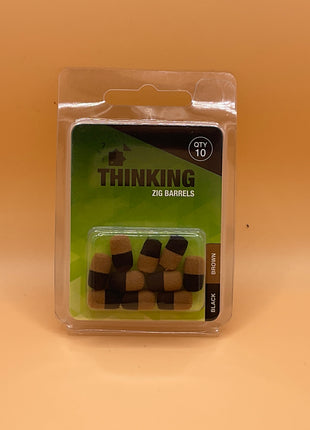 Thinking anglers zig barrels (brown/black) by Billing Tackle
