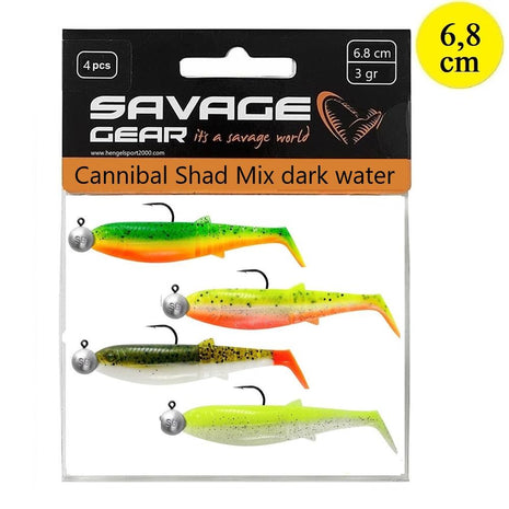 Cannibal Shad 8cm 5g R2F (4 pack)