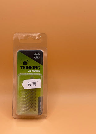 Thinking anglers zig kickers (light grey) by Billing Tackle