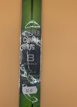 Esp gripper combi rig barbed (8) green by Billing Tackle