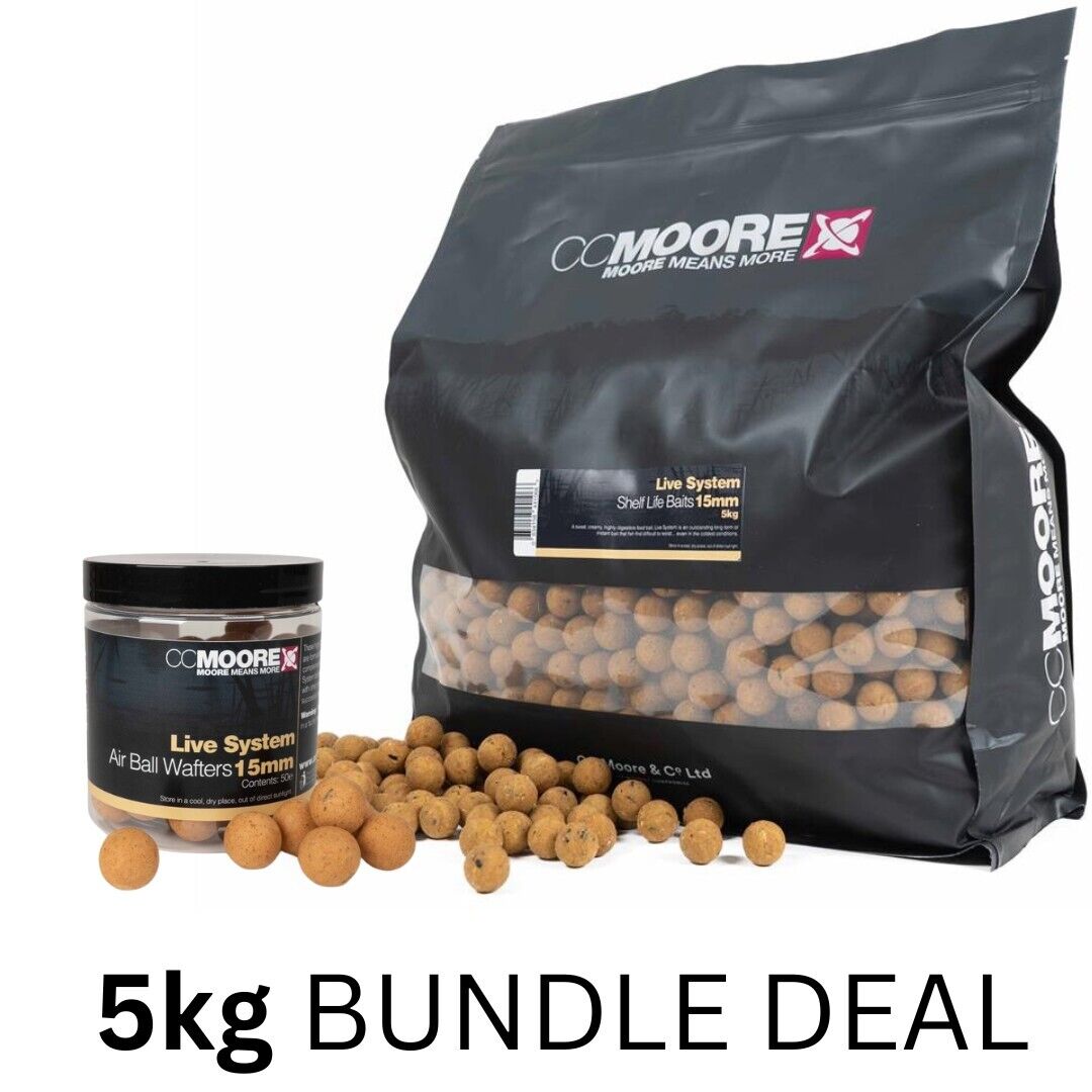 5KG CC Moore Live System Boilies Shelf Life 15mm