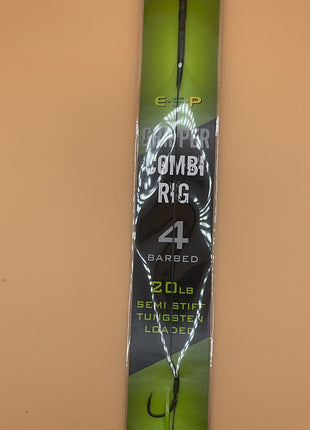 Esp gripper combi rig barbed (4) green by Billing Tackle