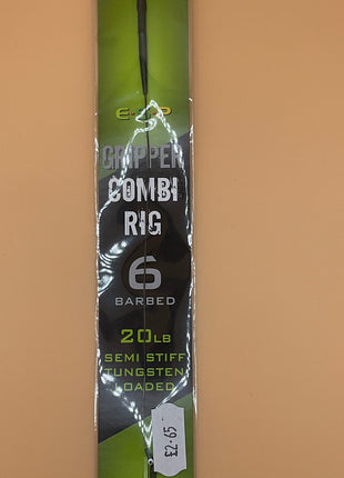 Esp gripper combi rigs barbed (6) green by Billing Tackle