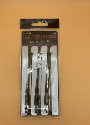 Esp lead free leaders (lead clip) brown by Billing Tackle
