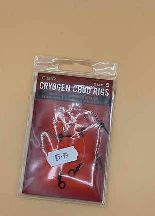 Esp cryogen chod rigs (6) barbed by Billing Tackle