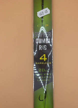 Esp gripper combi rig barbless (4) green by Billing Tackle
