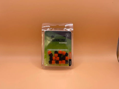 Thinking anglers zig barrels (black/orange) by Billing Tackle