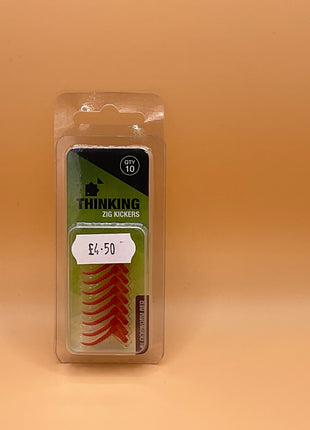 Thinking anglers zig kicker (bloodworm red) by Billing Tackle