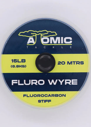 Atomic Tackle Fluro Wyre Fluorocarbon Stiff – 20m (15lb, 20lb & 25lb)
