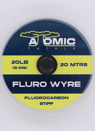 Atomic Tackle Fluro Wyre Fluorocarbon Stiff – 20m (15lb, 20lb & 25lb)