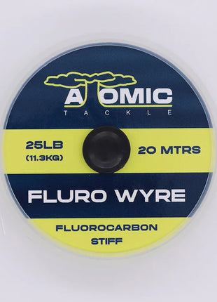 Atomic Tackle Fluro Wyre Fluorocarbon Stiff – 20m (15lb, 20lb & 25lb)
