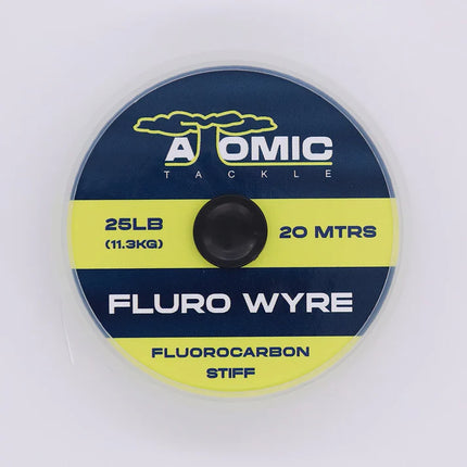 Atomic Tackle Fluro Wyre Fluorocarbon Stiff – 20m (15lb, 20lb & 25lb)