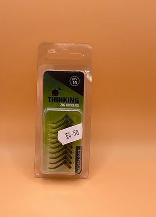 Thinking anglers zig kickers (natural olive) by Billing Tackle