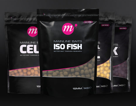 Mainline Shelf Life Boilie 1kg - Full Range | CELL, ISO Sweet, Fish, Essential