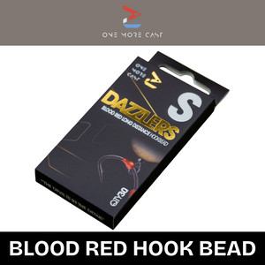 OMC Dazzlers Blood Red Long Distance Fishing Hook Bead