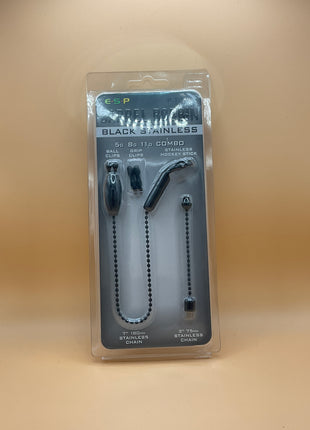 Esp acrylic barrel bobbin (black stainless) by Billing Tackle