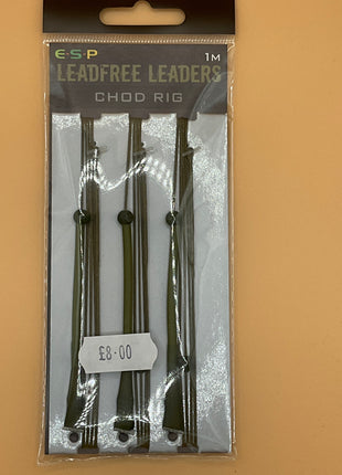Esp lead free leaders (chod rig) green by Billing Tackle