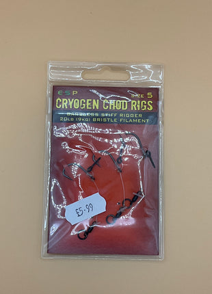 Esp cryogen chod rigs barbless (5) by Billing Tackle