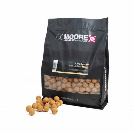 CC Moore Live System 10kg Boilies 18mm Shelf Life + Live System Popups