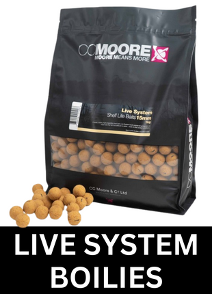 CC Moore Live System Shelflife Boilies - Premium Carp Fishing Baits