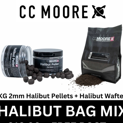 CC Moore Mini Halibut Pellets Baits & Wafters Bundle - All Sizes