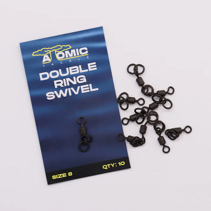 Atomic Tackle Double Ring Swivel Size 8