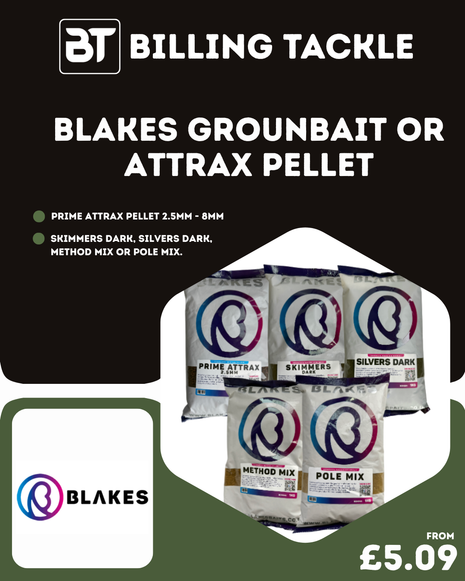 Blakes Groundbaits Skimmers Dark | Full Range from £5.09 | Prime Attrax Pellets