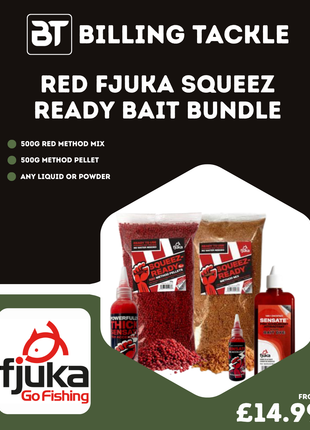 SQUEEZE READY FJUKA RED BAIT BUNDLE - Full Range