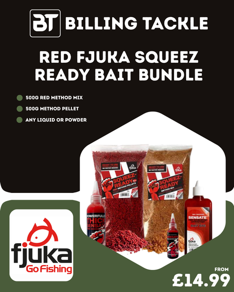 SQUEEZE READY FJUKA RED BAIT BUNDLE - Full Range