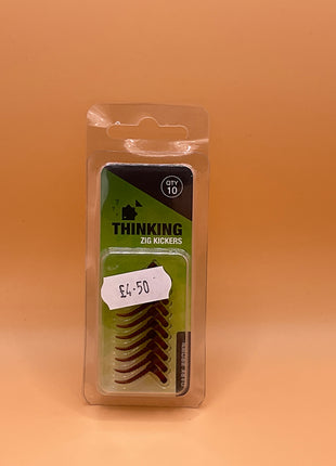 Thinking anglers zig kickers (dark brown) by Billing Tackle