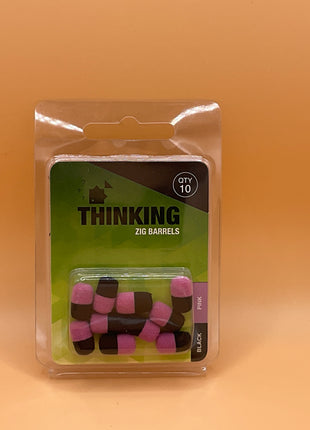 Thinking anglers zig barrel (pink/black) by Billing Tackle