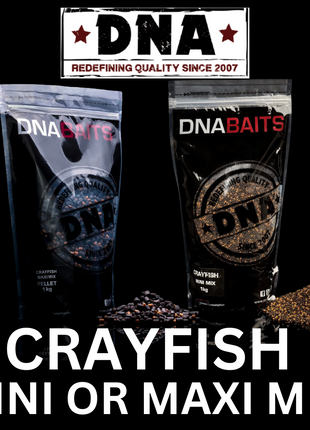 DNA Baits CRAYFISH MINIMIX or MAXIMIX - Brand New PVA BAG/STICK MIX