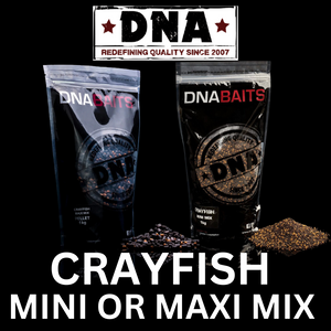 DNA Baits CRAYFISH MINIMIX or MAXIMIX - Brand New PVA BAG/STICK MIX