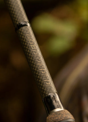 OMC Black Pearl Rods SET OF 3 + Nets + Spods Dark Cork Handles - BRAND NEW
