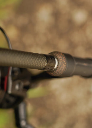OMC Black Pearl Rods SET OF 3 + Nets + Spods Dark Cork Handles - BRAND NEW