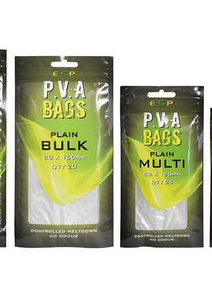 ESP PVA Bags Mk2 Solid Bags All Sizes NEW Carp Fishing Bags