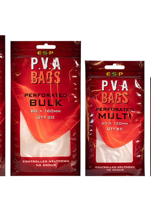 ESP PVA Bags Mk2 Solid Bags All Sizes NEW Carp Fishing Bags