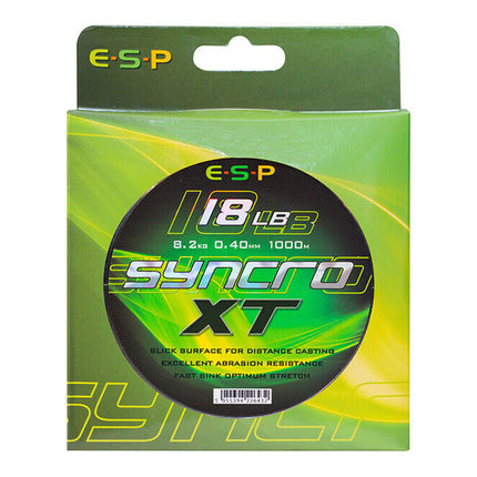 ESP Syncro Carp Mainline Loaded Sinking Mono 1000m Carp Fishing All Sizes