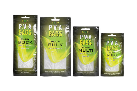 ESP PVA Bags Mk2 Solid Bags All Sizes NEW Carp Fishing Bags