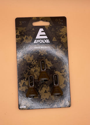 Evolve Back Weights 0.5oz by Billing Tackle