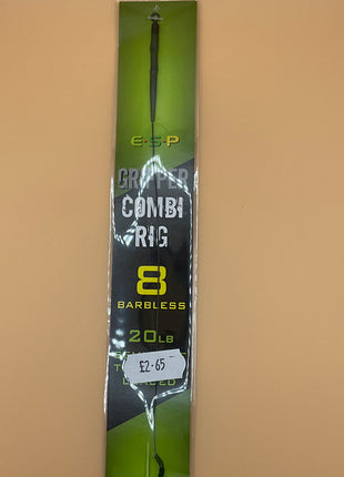 Esp gripper combi rig barbless (8) green by Billing Tackle
