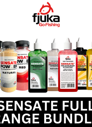 Fjuka Sensate Powder Liquid - FULL RANGE SET - 1000:1 Fish Accelerant BUNDLE