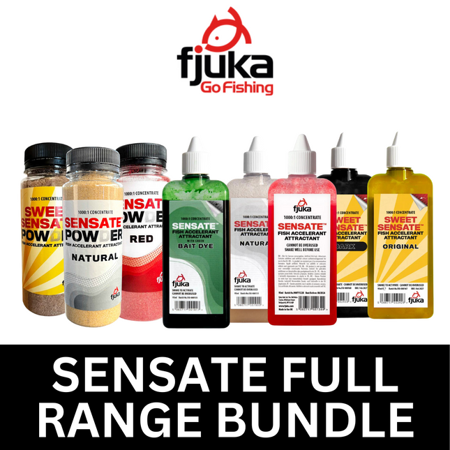 Fjuka Sensate Powder Liquid - FULL RANGE SET - 1000:1 Fish Accelerant BUNDLE